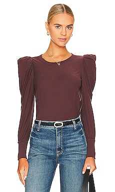 Nation LTD Romy Modest Top in Garnet | REVOLVE