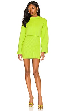 Imani Fold Over Cuff Mini Dress NBD $188 