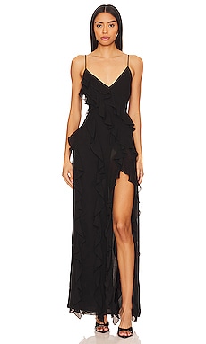 REN SPLIT MAXI DRESS - BLACK – BEC + BRIDGE US