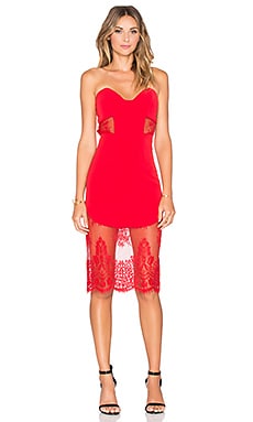 revolve red lace dress