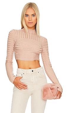 Product image of NBD Dylan Wide Rib Cropped Sweater. Click to view full details