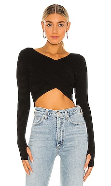 PULL CROPPED WRAP RIBBED NBD