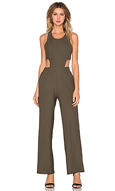 Revolve store green jumpsuit