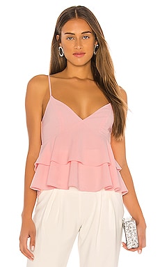 Rozie Corsets Flower Trim Corset Top in Light Pink