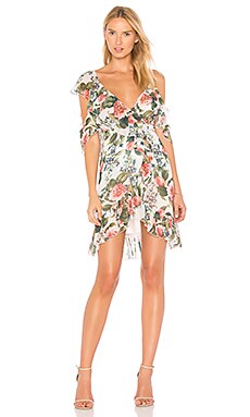 NICHOLAS Wrap Mini Dress in Belle Floral | REVOLVE