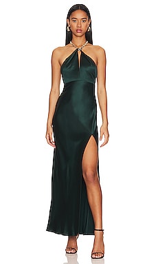 Ambra Halter Neck Gown with Necklace NICHOLAS