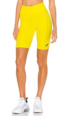 nike air women's bike shorts yellow