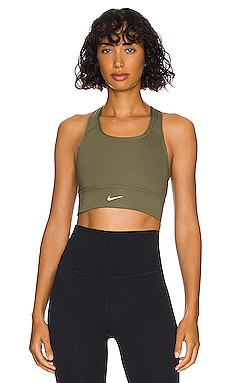 Nike Yoga Luxe Crop Tank in Bronze Eclipse