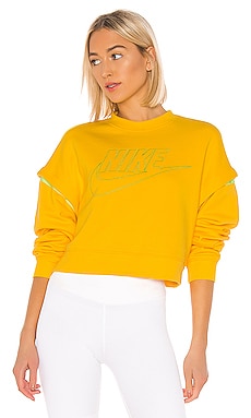 

Пуловер - Nike, Желтый, Укороченные