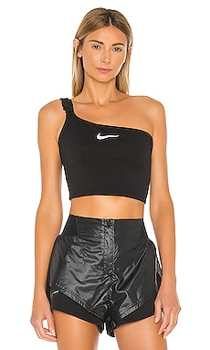 

Укороченная майка nsw swoosh - Nike, Черный, Активный отдых