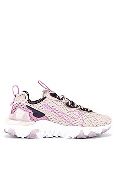 Nsw react vision top women's sneakers white fuchsia