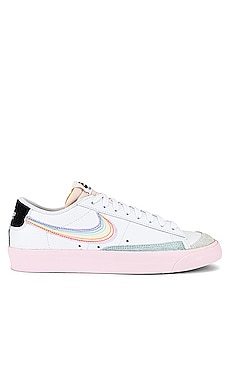 Nike Blazer Low 77 Vintage Sneaker In White Multi Laser Fuchsia Revolve