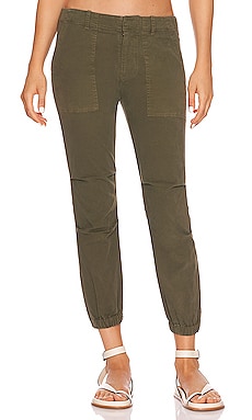 NILI LOTAN Cropped French Military Pant in Clover | REVOLVE