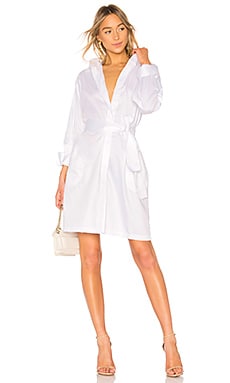 Norma Kamali Shirt Dress in White | REVOLVE