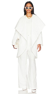 Product image of Norma Kamali Quilted Shawl Collar Coat. Click to view full details