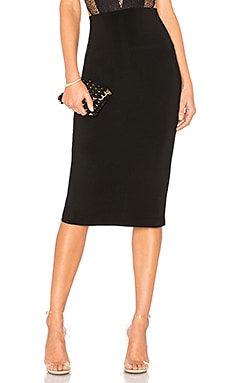 Norma Kamali Straight Skirt in Black | REVOLVE
