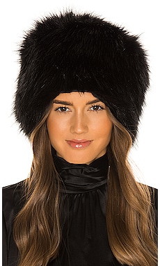 Nookie Tatiana Faux Fur Hat in Black | REVOLVE