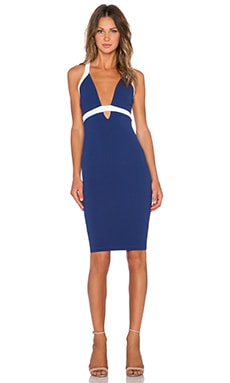 Nookie Eva Bodycon Dress in Navy & White | REVOLVE