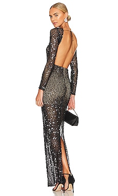 Tayla Long Sleeve Gown Nookie $349 