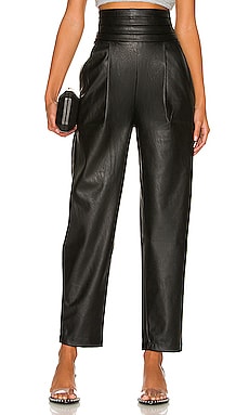 Phoenix Vegan Leather Tuxedo Pant NONchalant $345 