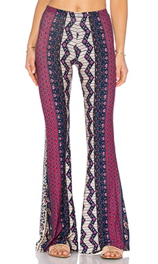 NOVELLA ROYALE Janis Wideleg Pant in Tangier Plum | REVOLVE