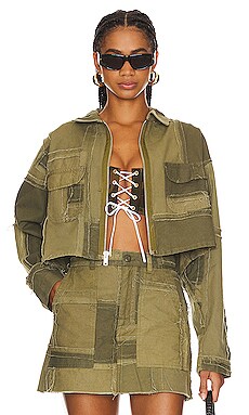 Cropped clearance army jacket