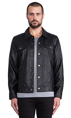 Obey faux leather top jacket