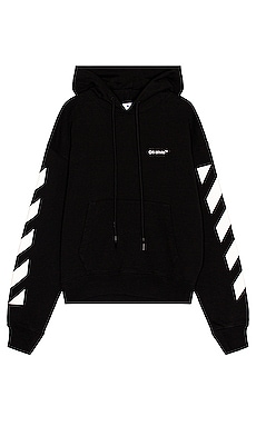 Diagonal Helvetica Over Hoodie OFF-WHITE