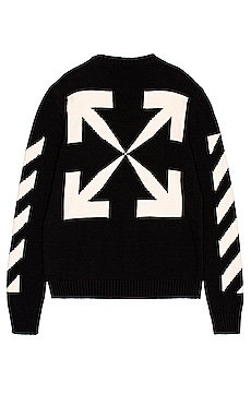 Diag Knit Sweater OFF-WHITE