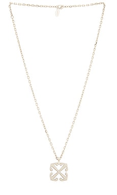 Off-White Arrows chain necklace - Gold