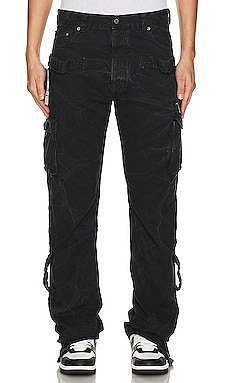 Garment Dyed Canvas Round Cargo Pant OFF-WHITE