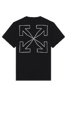 Outline Arr Over S/s Tee OFF-WHITE
