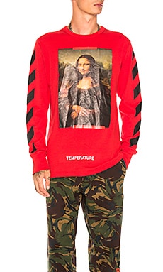 Off white red outlet long sleeve shirt