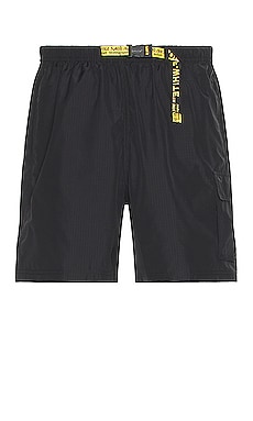 Product image of OFF-WHITE Packable Belt Cargo Swim Shorts. Click to view full details