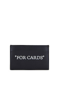 Quote Bookish Card Case OFF-WHITE