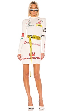 

Облегающее мини платье - OFF-WHITE, Белый, Мини