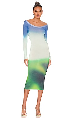 Blurred Seamless Knit Dress OFF-WHITE $1,770 