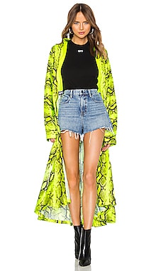 

Пальто python - OFF-WHITE, Зеленый, Длинный