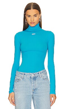 VICE VG Jersey Turtleneck Offwhite / Royal Blue