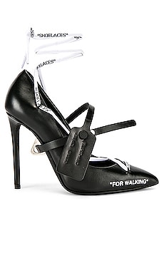 OFF-WHITE Laces Pump Heel in Black 