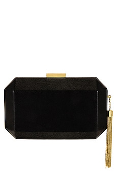 Lia Facetted Clutch With Tassel olga berg $90 