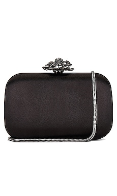Product image of olga berg Rosa Crystal Lock Clutch. Click to view full details