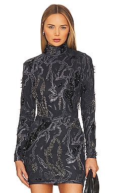 Snake-effect lace bodysuit in black - Wolford