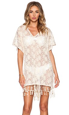 OndadeMar Lace Caftan in White Boheme | REVOLVE