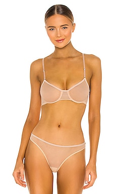 Calvin Klein Underwear CK One Cotton Unlined Bralette in Nymph's Thigh