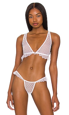 Coucou Lola Side Ruffle Bralette Only Hearts $53 