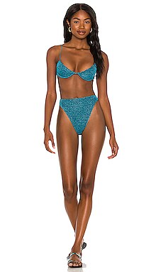 Lumiere 90s Balconette Bikini Set Oseree $280 