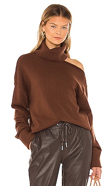PAIGE Raundi Sweater in Dark Brown | REVOLVE