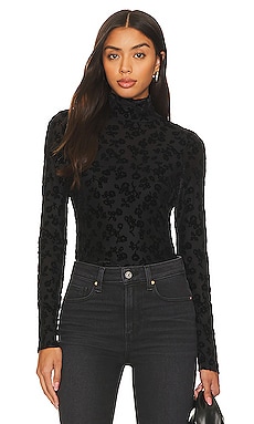 High-neck Lace Bodysuit Black Wolford - Women