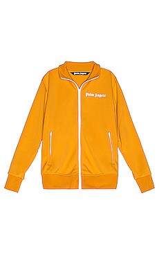 Palm Angels Classic Track Jacket in Autumn Blaze & White